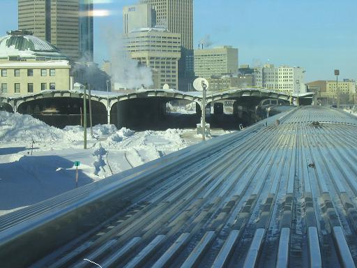 arriving in Winnipeg